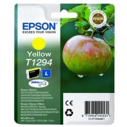 CARTOUCHE JET D'ENCRE ORIGINAL EPSON T1294 JAUNE 7ML