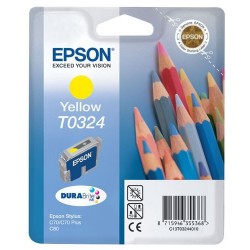 CARTOUCHE JET D'ENCRE ORIGINAL EPSON T0324 JAUNE 16ML