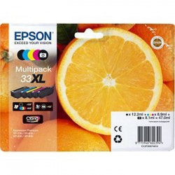 PACK ORIGINAL EPSON 5 CARTOUCHES T3357 / 33XL