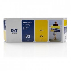 CARTOUCHE JET D'ENCRE ORIGINAL HP C4943A JAUNE UV 680ML N°83 UV