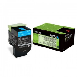 TONER LASER ORIGINAL LEXMARK 80C2SC0 CYAN 2000 PAGES