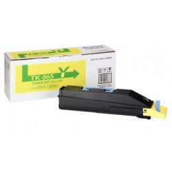 TONER LASER ORIGINAL KYOCERA TASKALFA TK865 / JAUNE 12000 PAGES