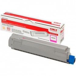 TONER LASER ORIGINAL OKI C8600 - 43487710 MAGENTA 6000 PAGES