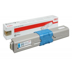 TONER LASER ORIGINAL OKI C3XX/C5XX - 44469706 CYAN 2000 PAGES