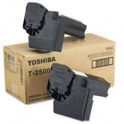 LOT DE 2 TONERS PHOTOCOPIEUR ORIGINAL TOSHIBA T2500E NOIR