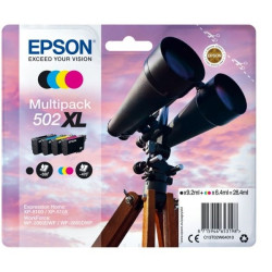 PACK DE 4 CARTOUCHES ORIGINAL EPSON T02W64010 / 502XL CMJN