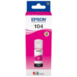 BOUTEILLE D'ENCRE ORIGINAL EPSON T00P340 / 104 MAGENTA 65ML