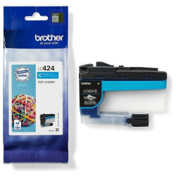 CARTOUCHE JET D'ENCRE ORIGINAL BROTHER LC424 / LC-424 CYAN 750 PAGES