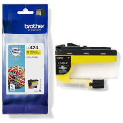 CARTOUCHE JET D'ENCRE ORIGINAL BROTHER LC424 / LC-424 JAUNE 750 PAGES