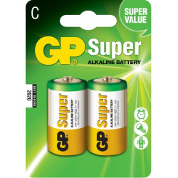 GP Pack de 2 Piles Super Alcalines LR14 C 1.5V