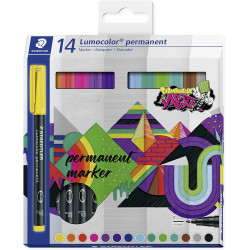 Staedtler Lot de 14 marqueurs permanents - Trait 0,6 mm