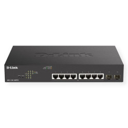 Commutateur semi-gérable D-Link 8 ports Gigabit PoE 130W + 2 ports co