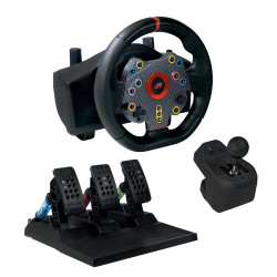 Racing Wheel Volant de course + Pédales + Levier de vitesses
