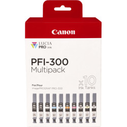 PACK DE 10 CARTOUCHES ORIGINAL CANON PFI300 / 4192C008