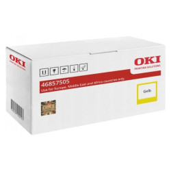 TAMBOUR ORIGINAL OKI C824 / C834 / C844 - 46857505 JAUNE 30000 PAGES