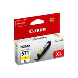 CARTOUCHE JET D'ENCRE ORIGINAL CANON CLI571XL / 0334C001 JAUNE 10.8ML