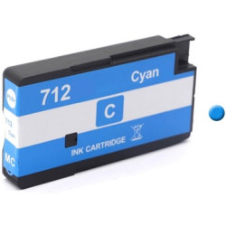 CARTOUCHE JET D'ENCRE GENERIQUE HP 3ED67A / 712 CYAN 29ML