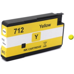 CARTOUCHE JET D'ENCRE GENERIQUE HP 3ED69A / 712 JAUNE 29ML