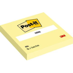 Bloc de 100 Post-it amovibles Jaune Canari 76 x 76 mm